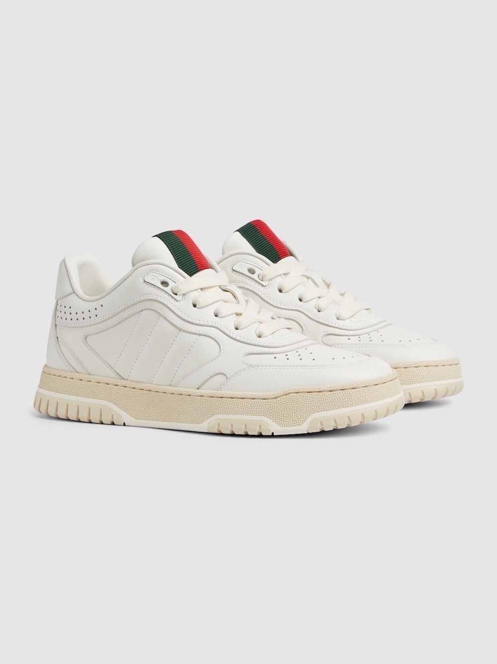Gucci Re-Web sneaker Low Top Leather Sneakers - Picture 2 of 14